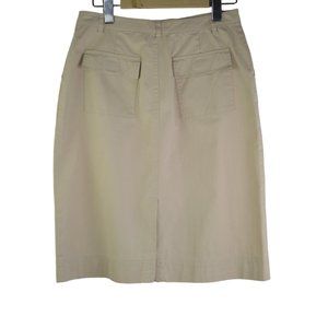Pencil Skirt Khaki cotton blend Outdoor Women sz GB 10 by Street One